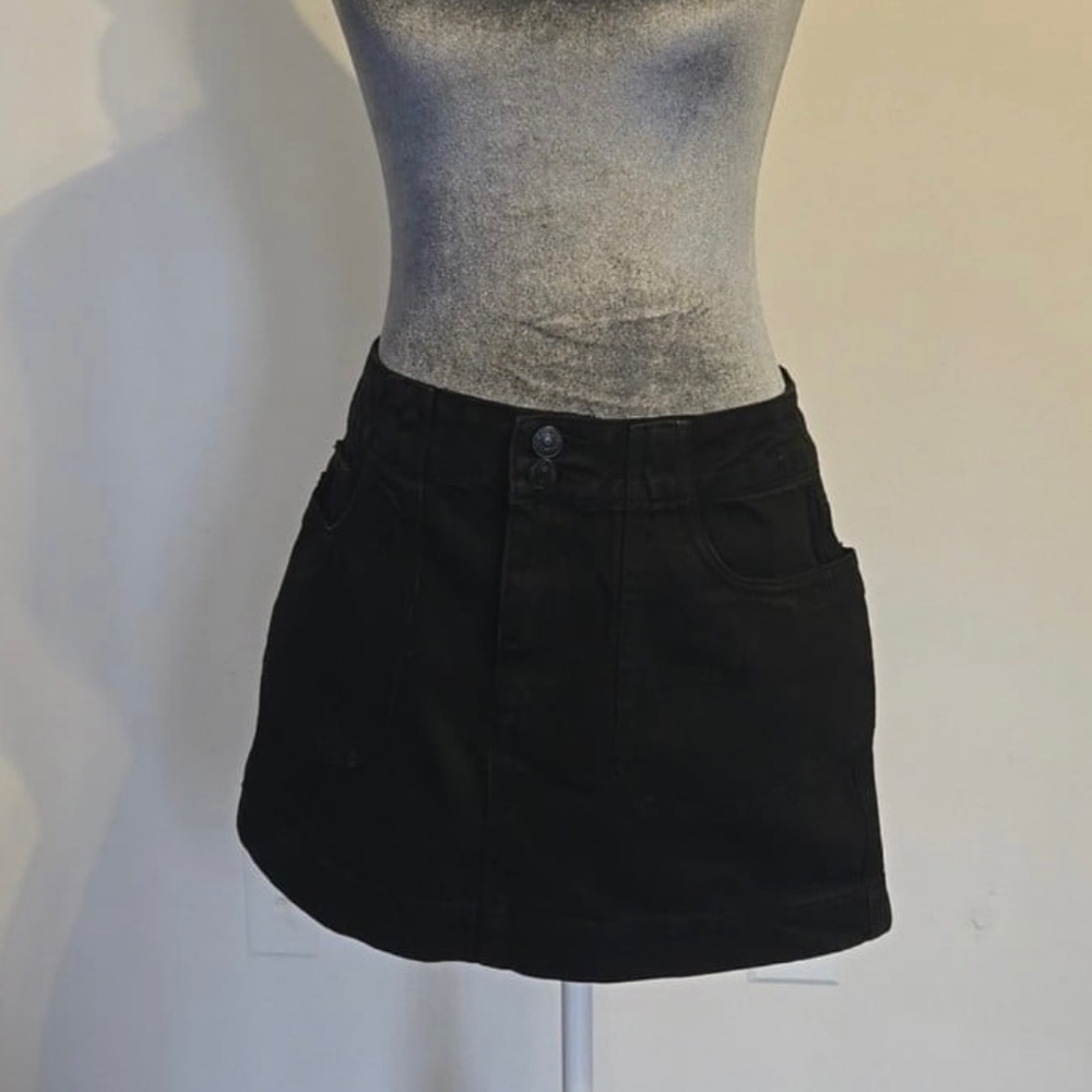 Forever 21 Charcoal Denim Skirt